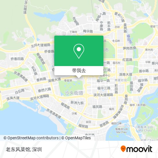 老东风菜馆地图