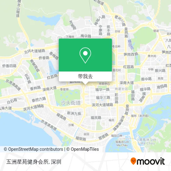 五洲星苑健身会所地图