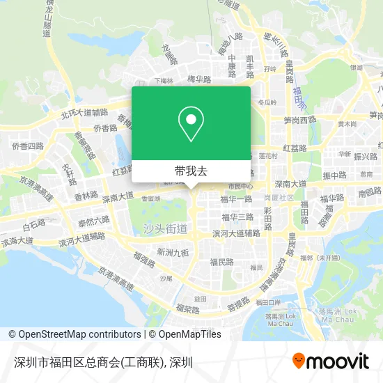 深圳市福田区总商会(工商联)地图