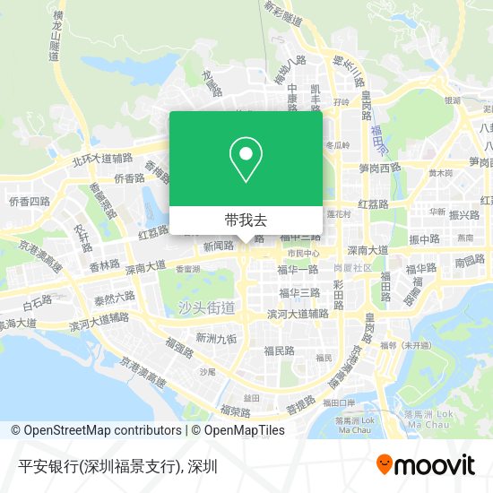 平安银行(深圳福景支行)地图