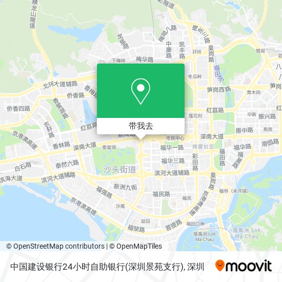 中国建设银行24小时自助银行(深圳景苑支行)地图