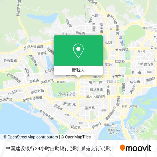中国建设银行24小时自助银行(深圳景苑支行)地图