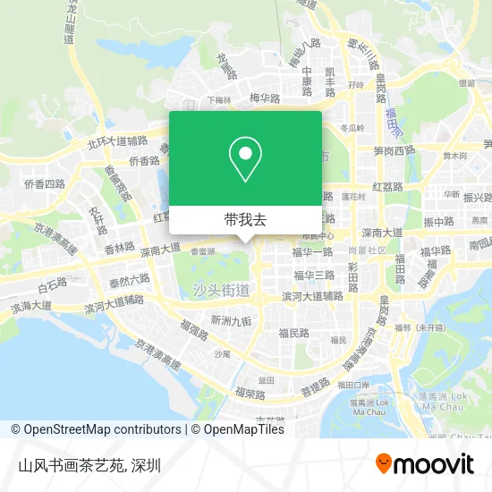 山风书画茶艺苑地图