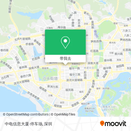 中电信息大厦-停车场地图