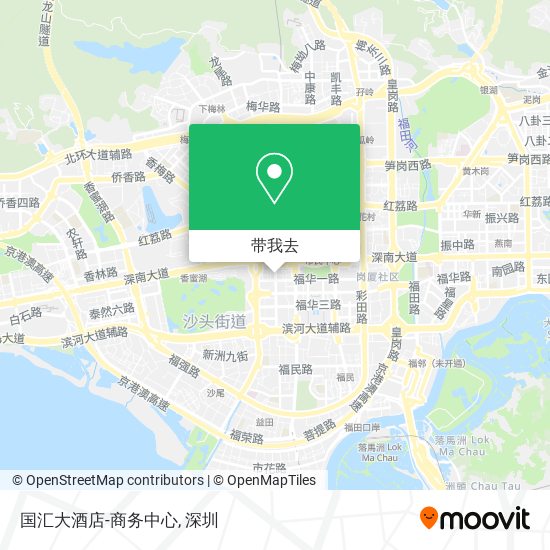 国汇大酒店-商务中心地图