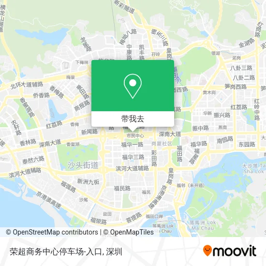 荣超商务中心停车场-入口地图