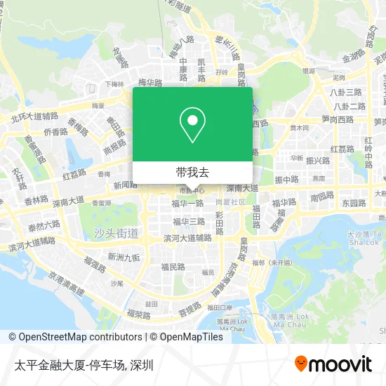 太平金融大厦-停车场地图