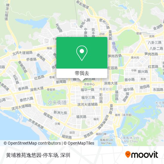 黄埔雅苑逸悠园-停车场地图