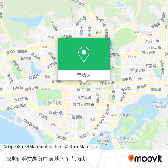 深圳证券交易所广场-地下车库地图