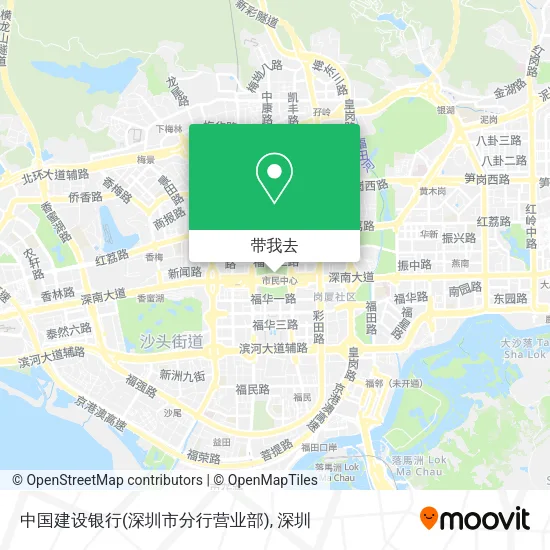 中国建设银行(深圳市分行营业部)地图