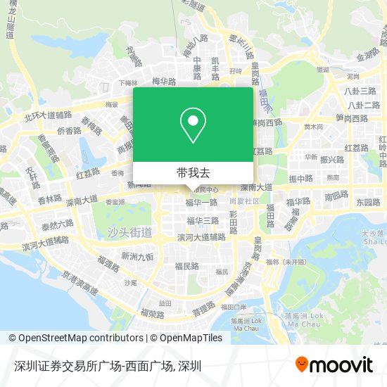 深圳证券交易所广场-西面广场地图