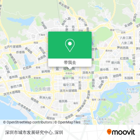 深圳市城市发展研究中心地图