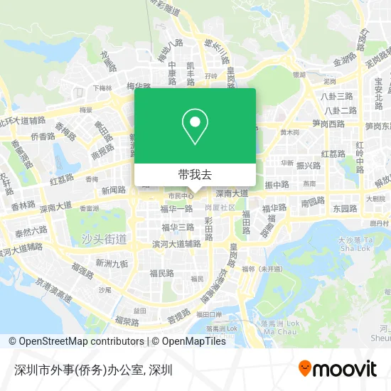 深圳市外事(侨务)办公室地图