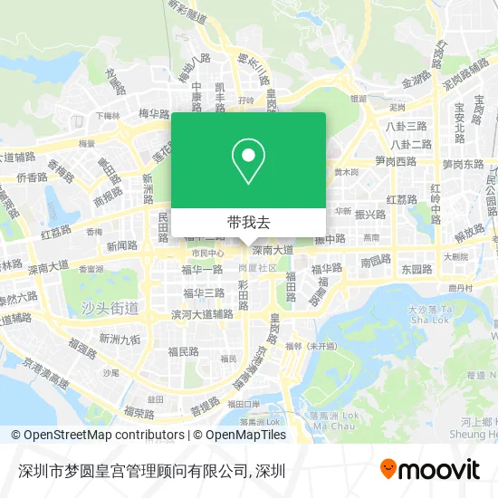 深圳市梦圆皇宫管理顾问有限公司地图