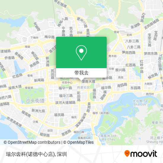 瑞尔齿科(诺德中心店)地图