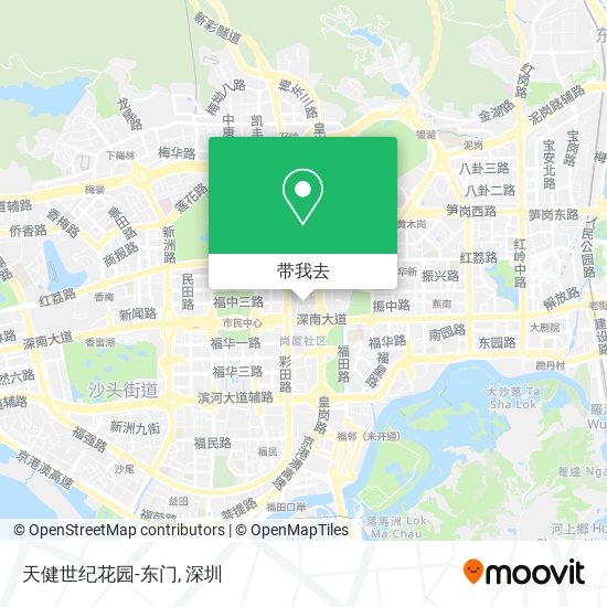 天健世纪花园-东门地图