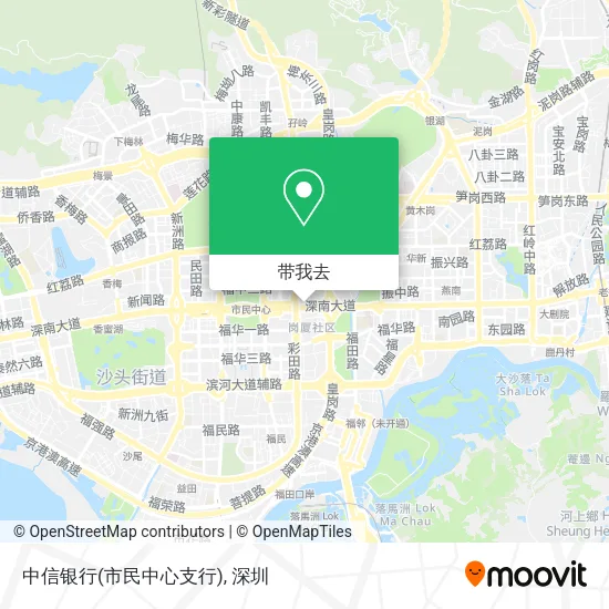 中信银行(市民中心支行)地图