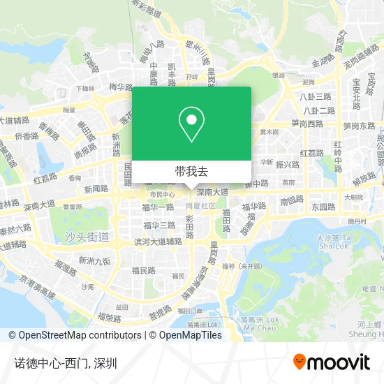 诺德中心-西门地图
