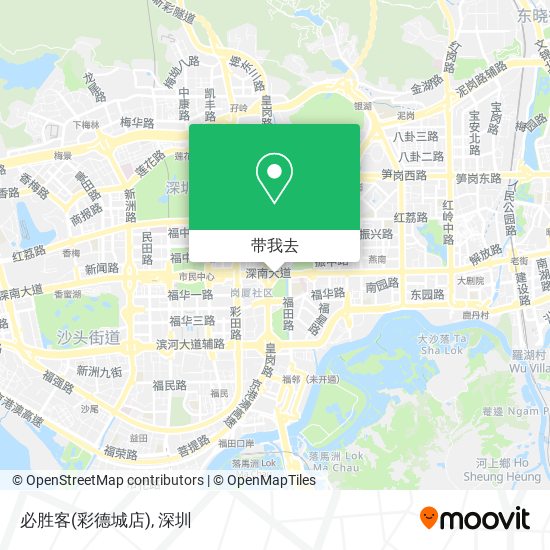 必胜客(彩德城店)地图