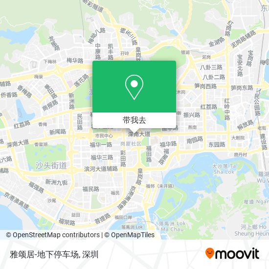 雅颂居-地下停车场地图