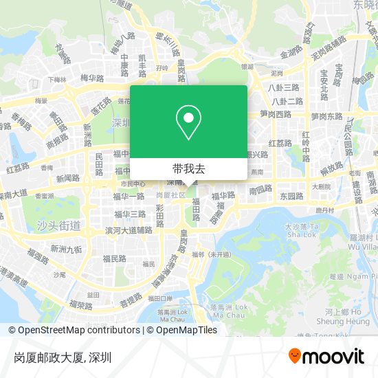 岗厦邮政大厦地图