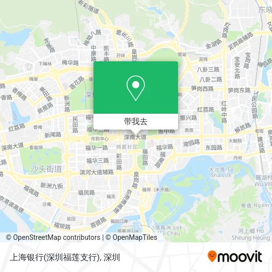 上海银行(深圳福莲支行)地图