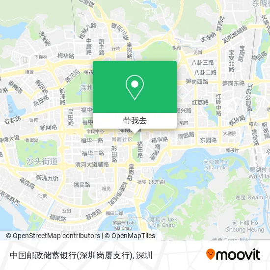 中国邮政储蓄银行(深圳岗厦支行)地图