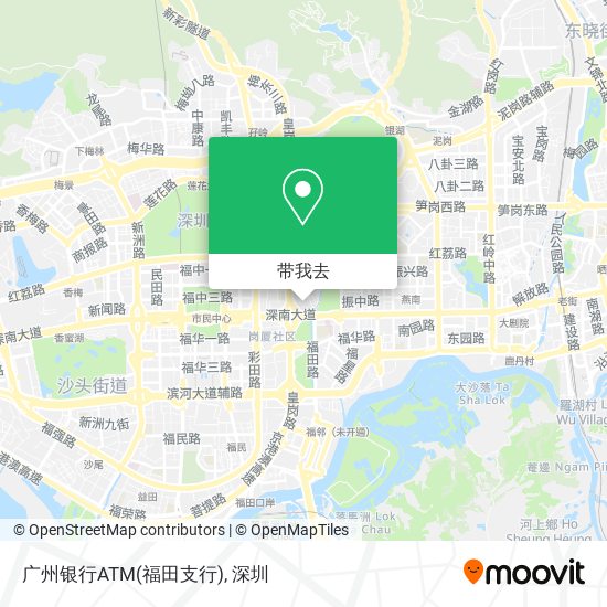 广州银行ATM(福田支行)地图