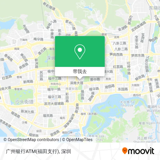 广州银行ATM(福田支行)地图