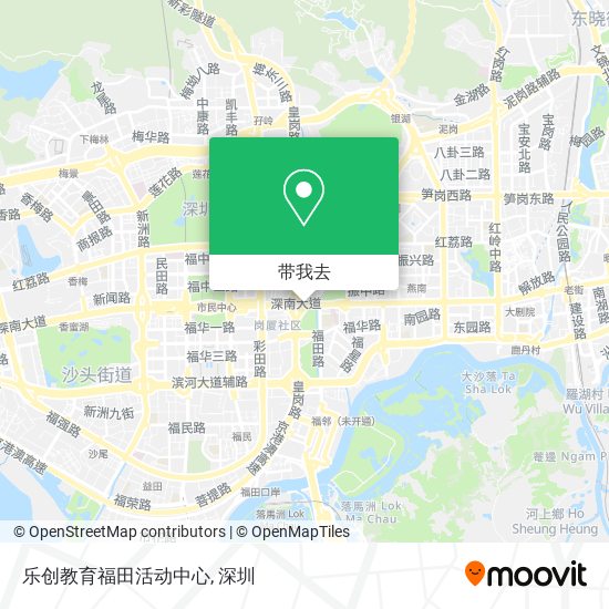 乐创教育福田活动中心地图