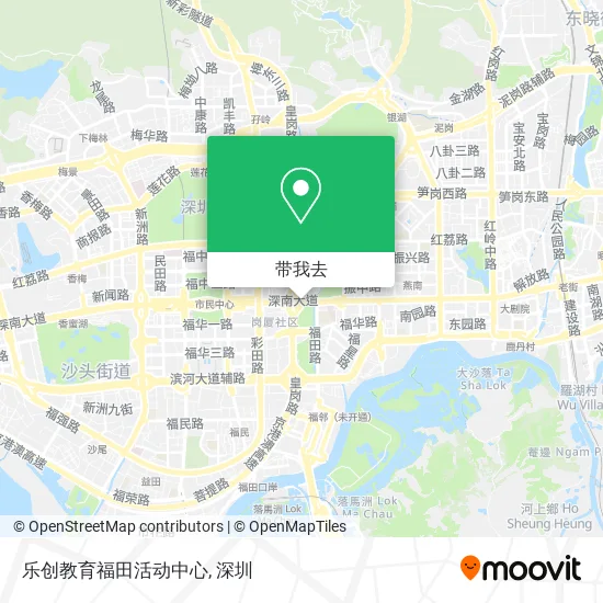 乐创教育福田活动中心地图