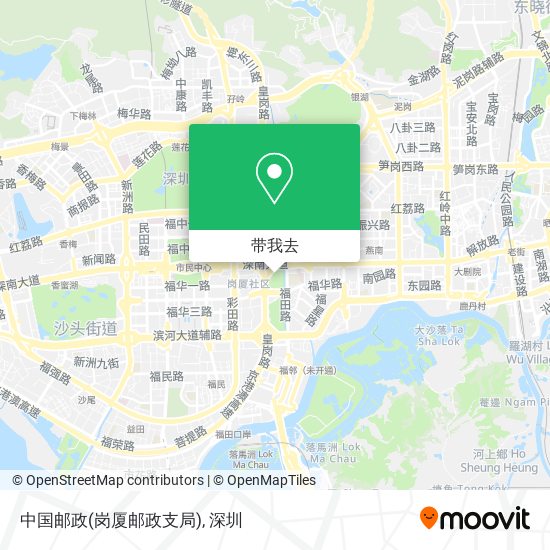 中国邮政(岗厦邮政支局)地图