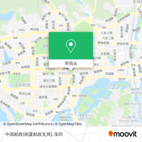 中国邮政(岗厦邮政支局)地图