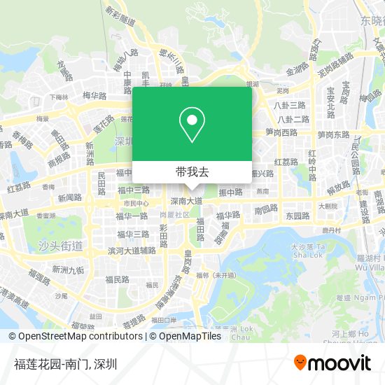 福莲花园-南门地图