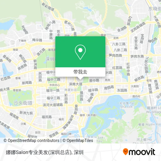 娜娜Salon专业美发(深圳总店)地图