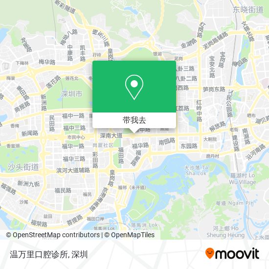 温万里口腔诊所地图