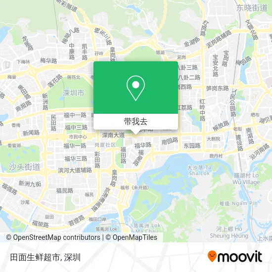 田面生鲜超市地图