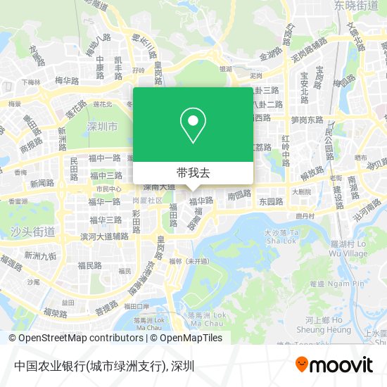 中国农业银行(城市绿洲支行)地图
