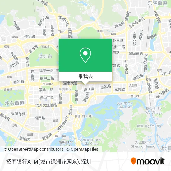 招商银行ATM(城市绿洲花园东)地图