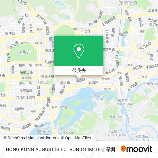 HONG KONG AUGUST ELECTRONIC LIMITED地图