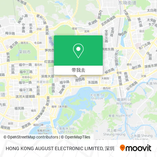 HONG KONG AUGUST ELECTRONIC LIMITED地图
