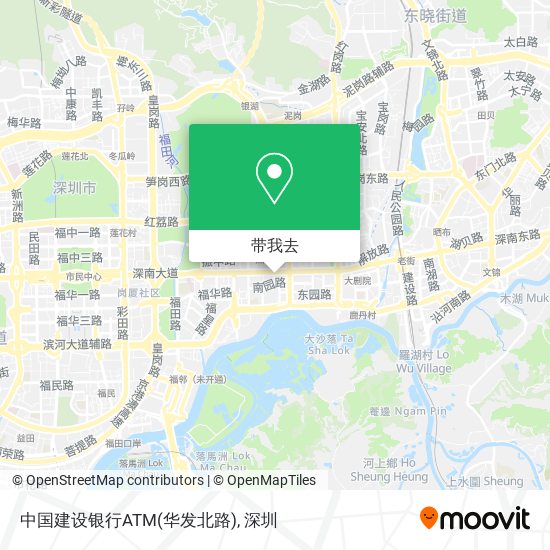 中国建设银行ATM(华发北路)地图