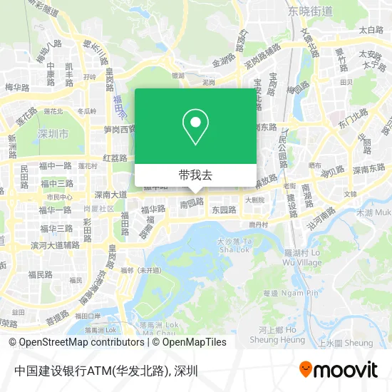 中国建设银行ATM(华发北路)地图