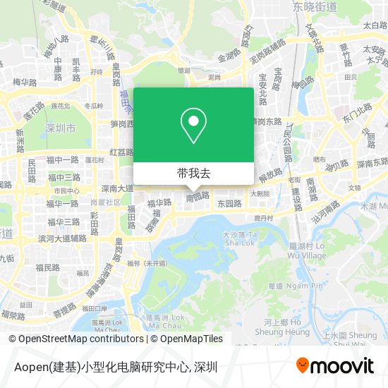 Aopen(建基)小型化电脑研究中心地图