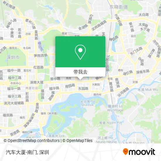 汽车大厦-南门地图