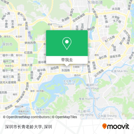 深圳市长青老龄大学地图