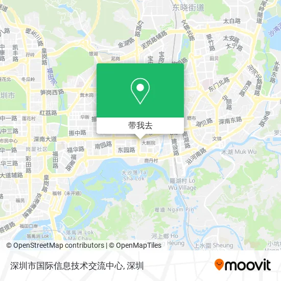 深圳市国际信息技术交流中心地图