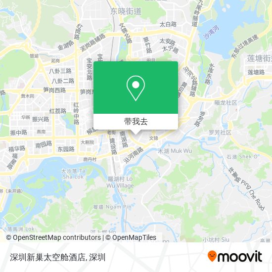 深圳新巢太空舱酒店地图
