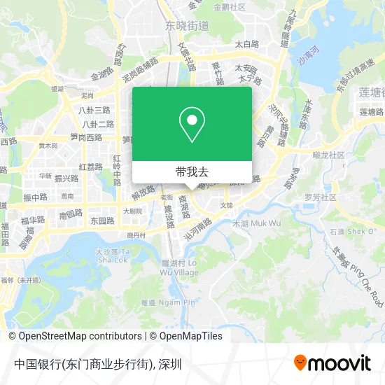 中国银行(东门商业步行街)地图