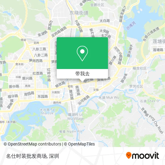 名仕时装批发商场地图